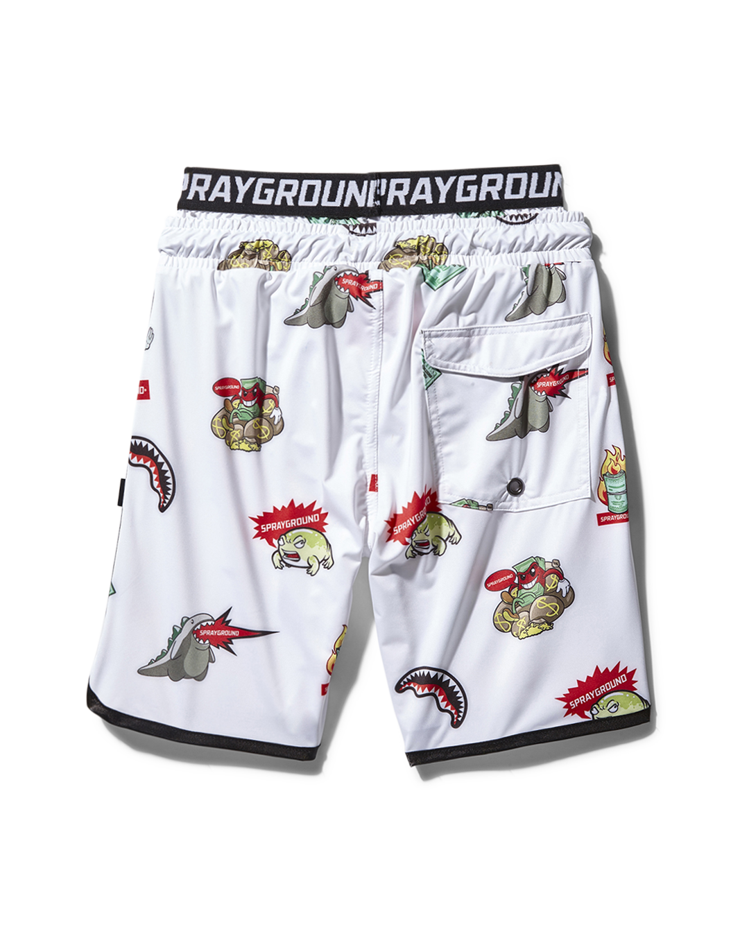 Limited Edition KIDS PATCH ALL-IN SWIM TRUNKS WHITE