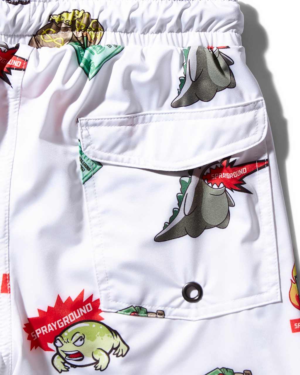 Limited Edition KIDS PATCH ALL-IN SWIM TRUNKS WHITE