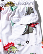Limited Edition KIDS PATCH ALL-IN SWIM TRUNKS WHITE