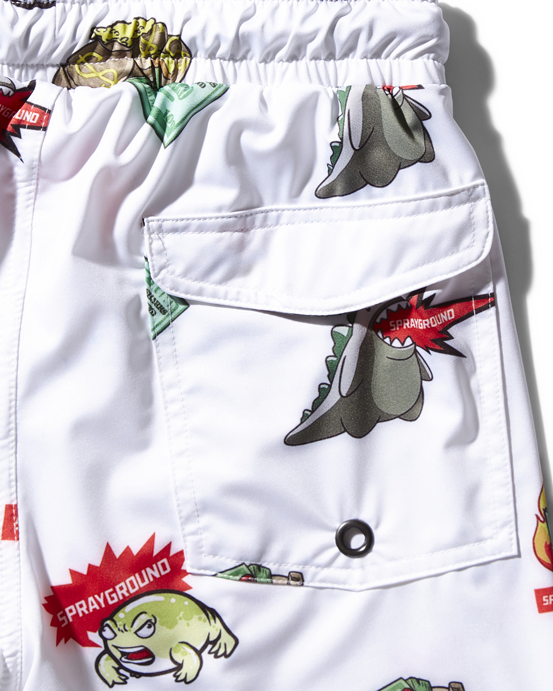Limited Edition KIDS PATCH ALL-IN SWIM TRUNKS WHITE