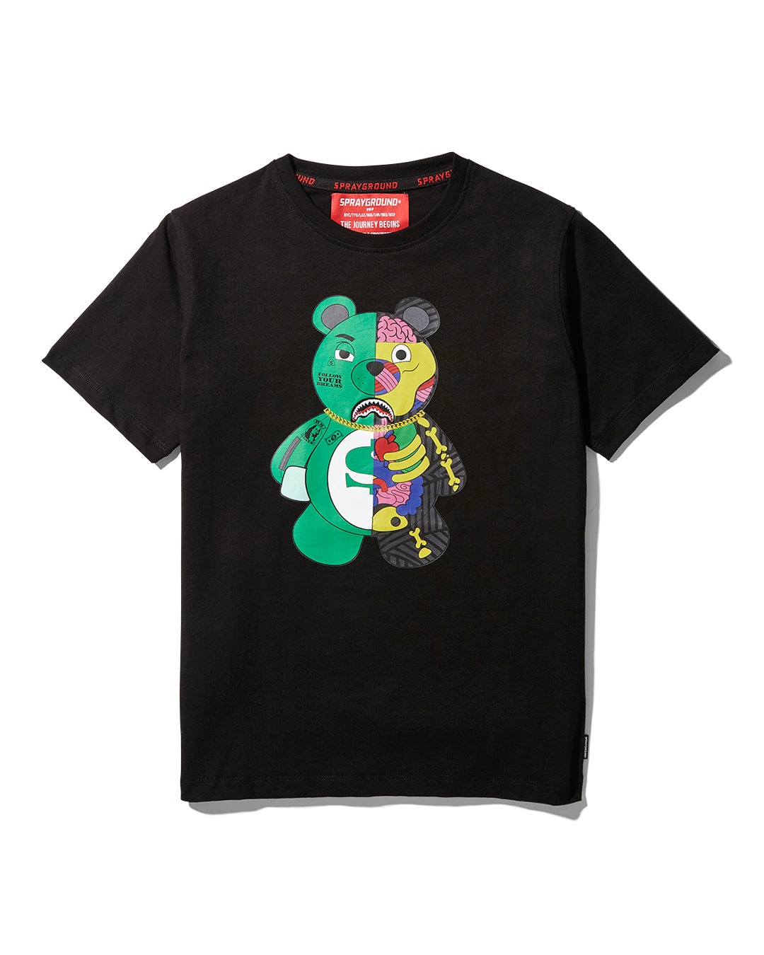 Limited Edition YOUTH ANATOMY BEAR T-SHIRT BLACK