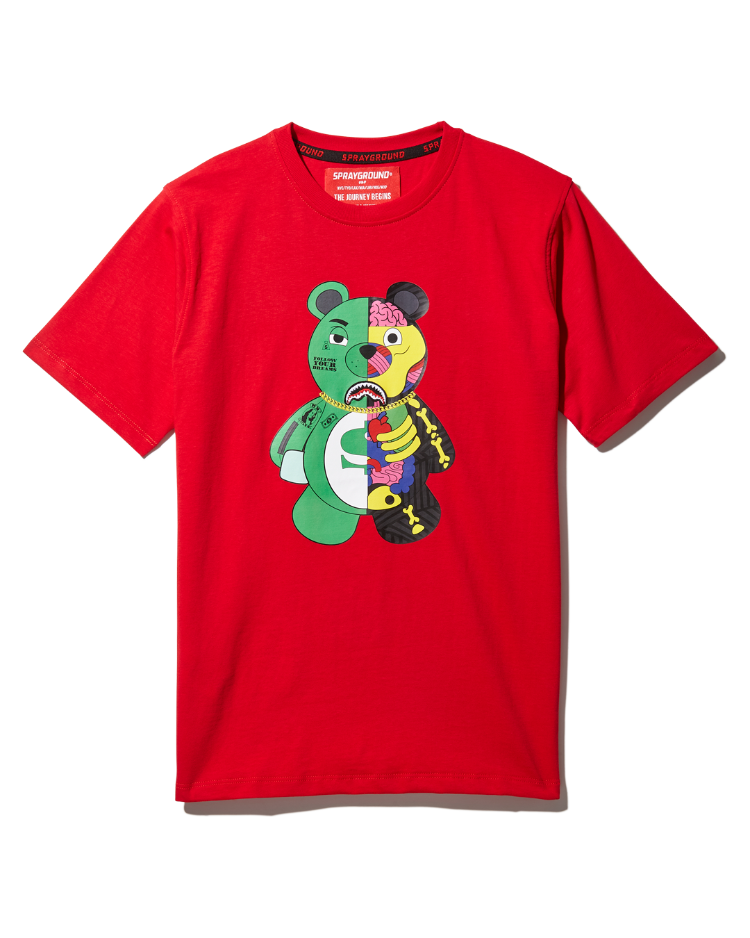 Limited Edition YOUTH ANATOMY BEAR T-SHIRT RED
