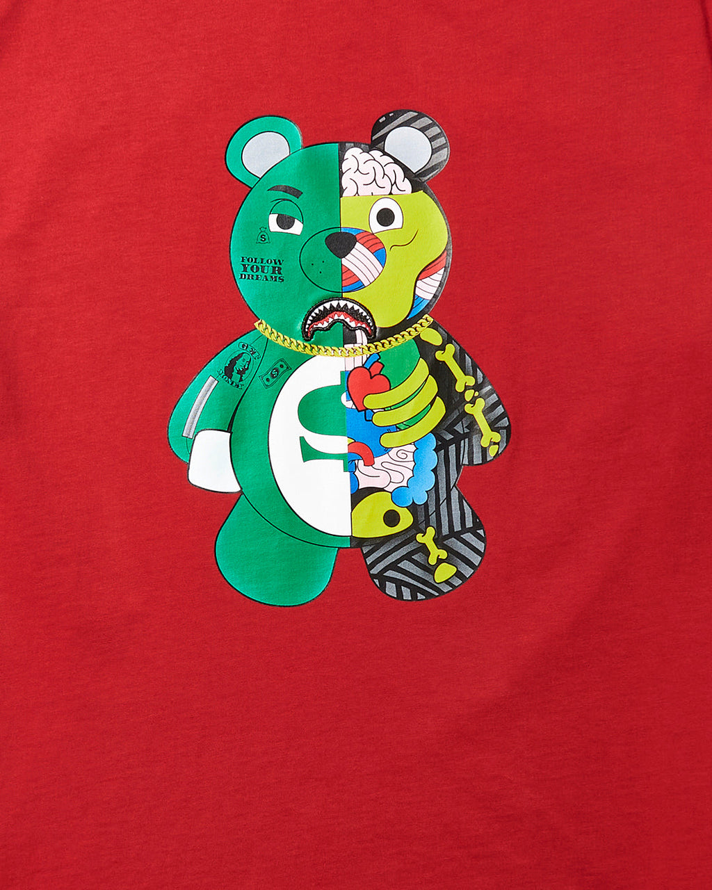 Limited Edition YOUTH ANATOMY BEAR T-SHIRT RED