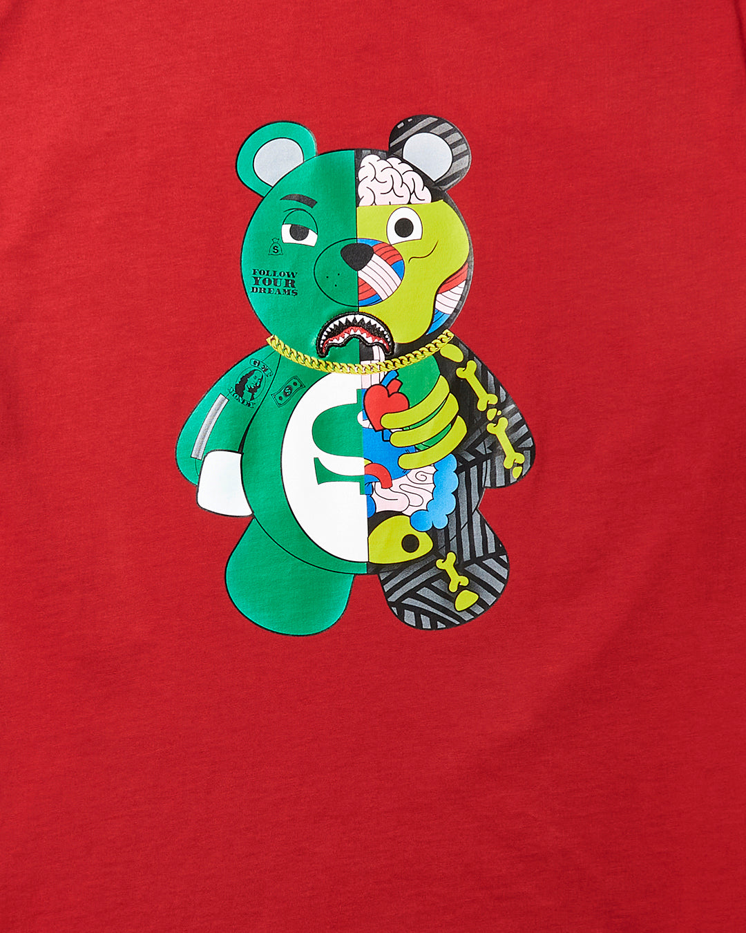 Limited Edition YOUTH ANATOMY BEAR T-SHIRT RED