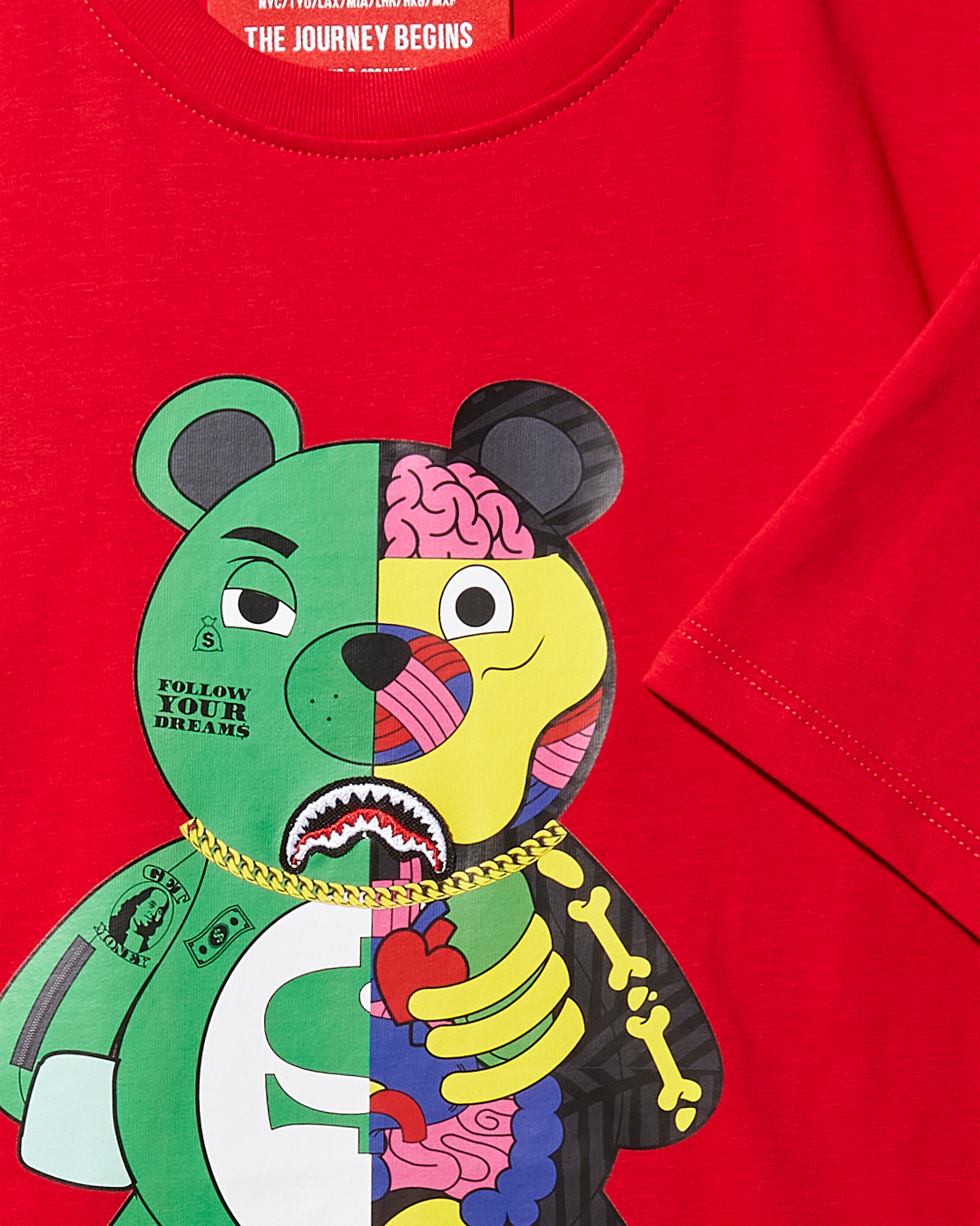Limited Edition YOUTH ANATOMY BEAR T-SHIRT RED