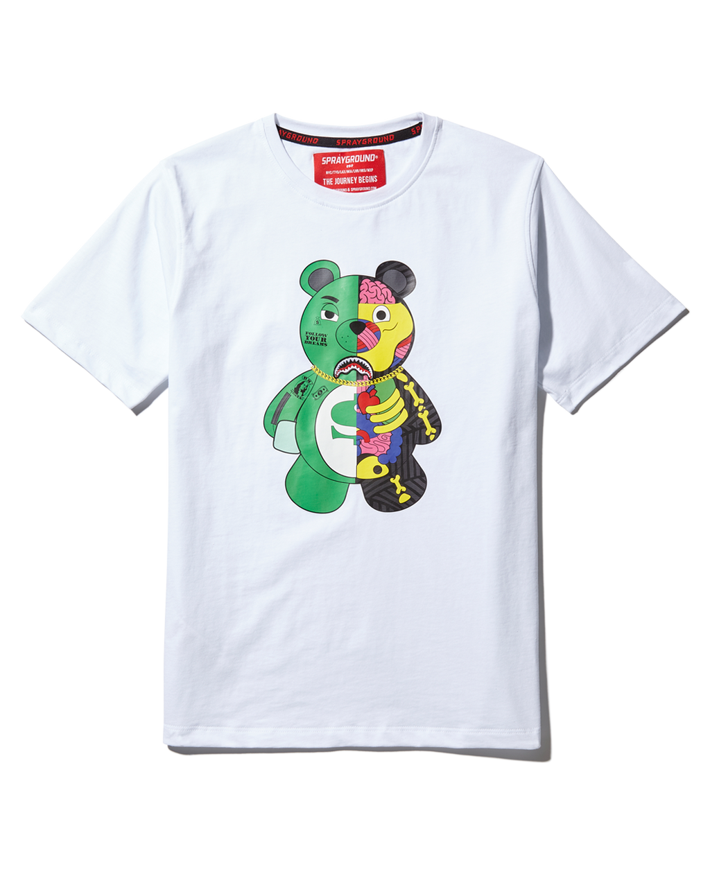 Limited Edition YOUTH ANATOMY BEAR T-SHIRT WHITE