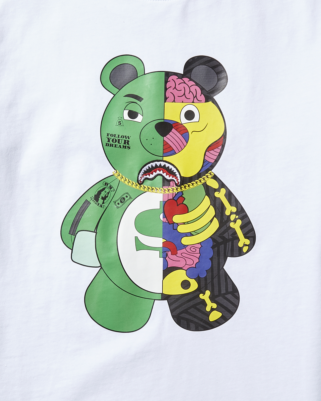 Limited Edition YOUTH ANATOMY BEAR T-SHIRT WHITE