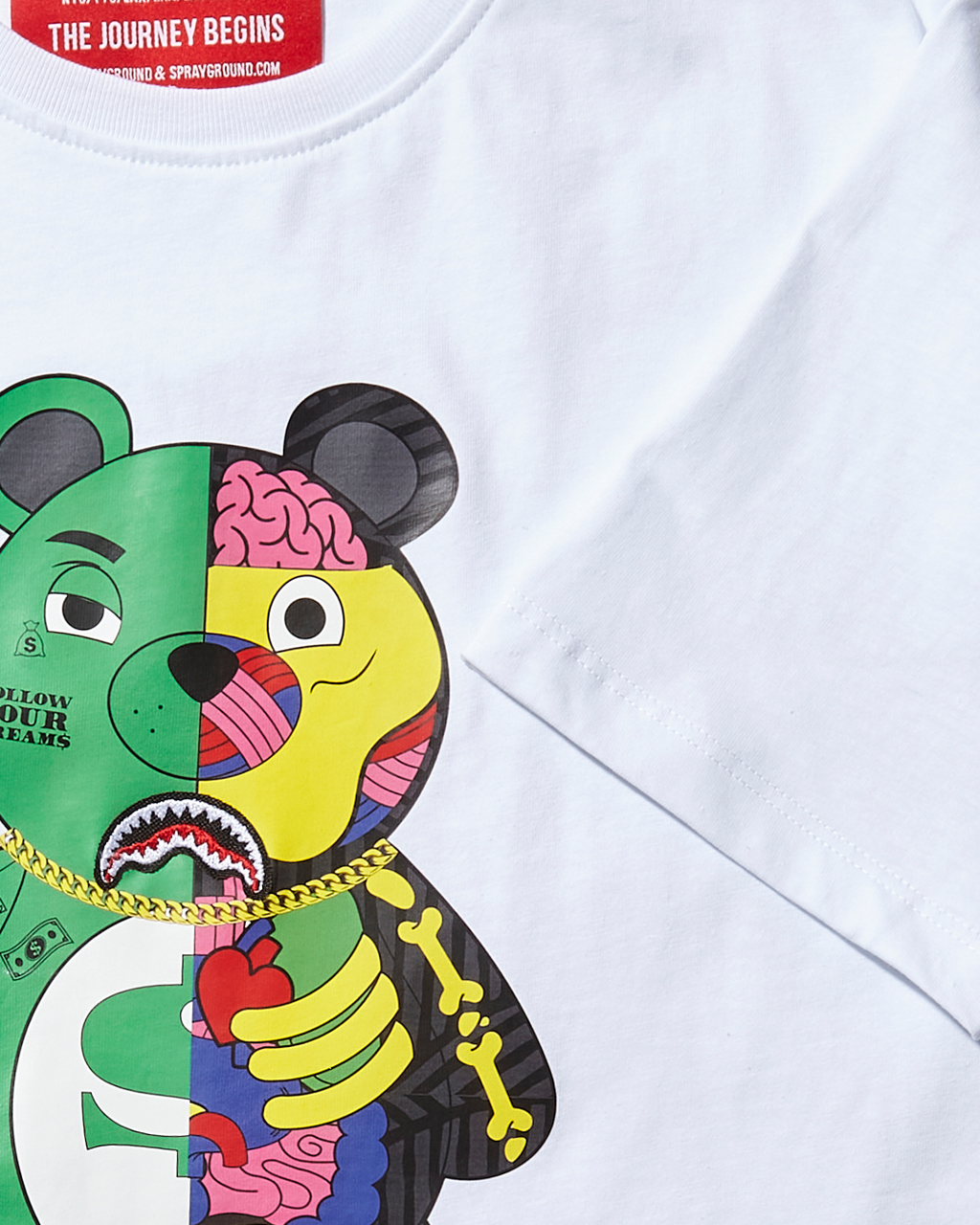 Limited Edition YOUTH ANATOMY BEAR T-SHIRT WHITE