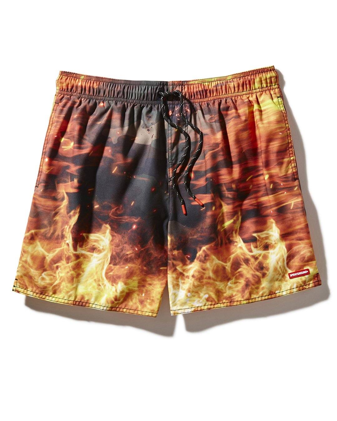 Limited Edition CAMO FIRE SHOTO SWIM TRUNKS
