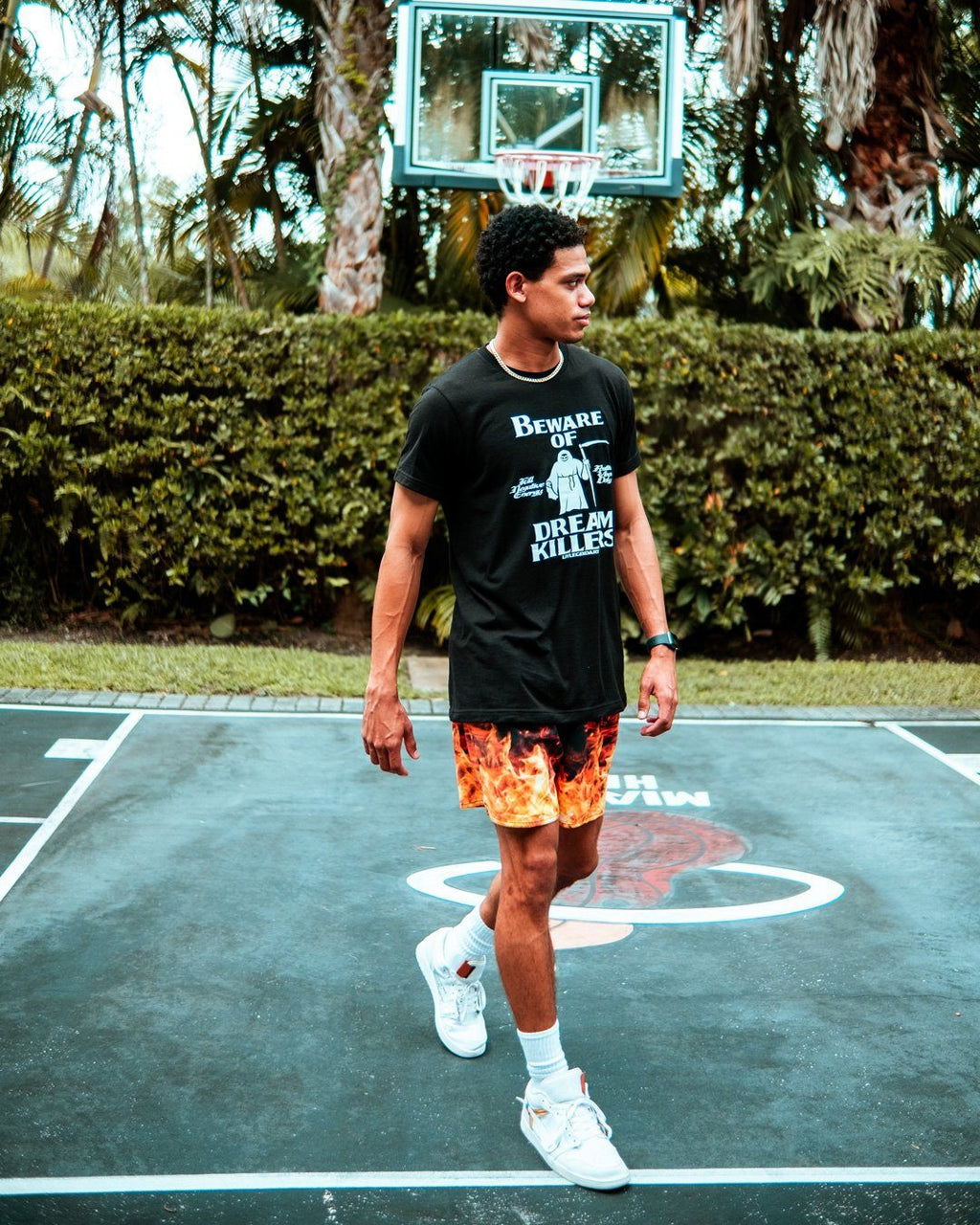 Limited Edition CAMO FIRE SHOTO SWIM TRUNKS