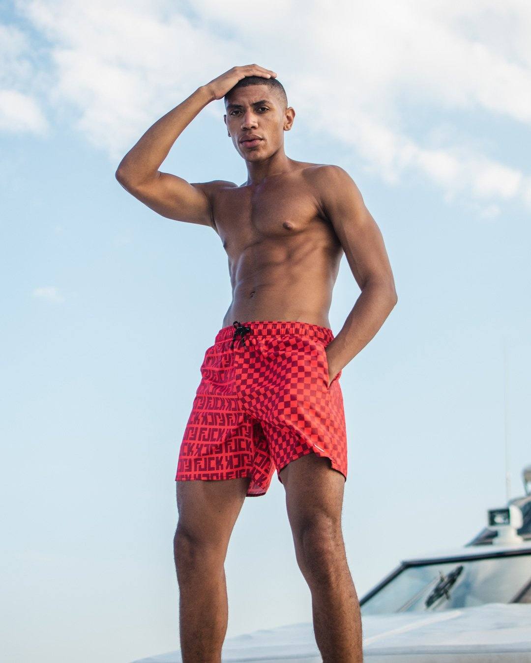Limited Edition VENI VIDI VICI SHOTO SWIM TRUNKS