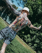 Limited Edition SCRIBBLE SHARK SHOTO SWIM TRUNKS