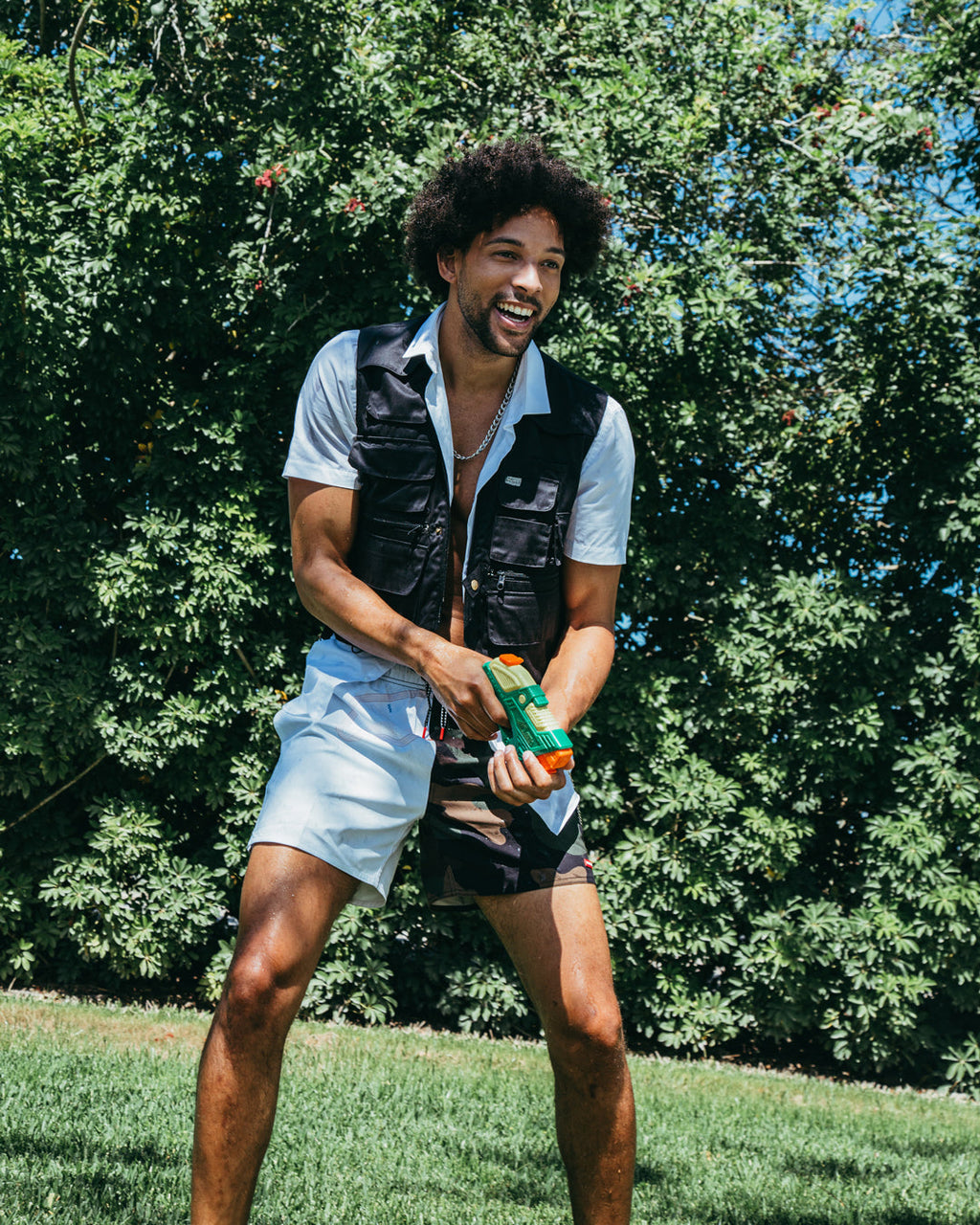 Limited Edition SPLIT BITE CAMO SHOTO SWIM TRUNKS