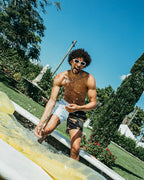 Limited Edition SPLIT BITE CAMO SHOTO SWIM TRUNKS