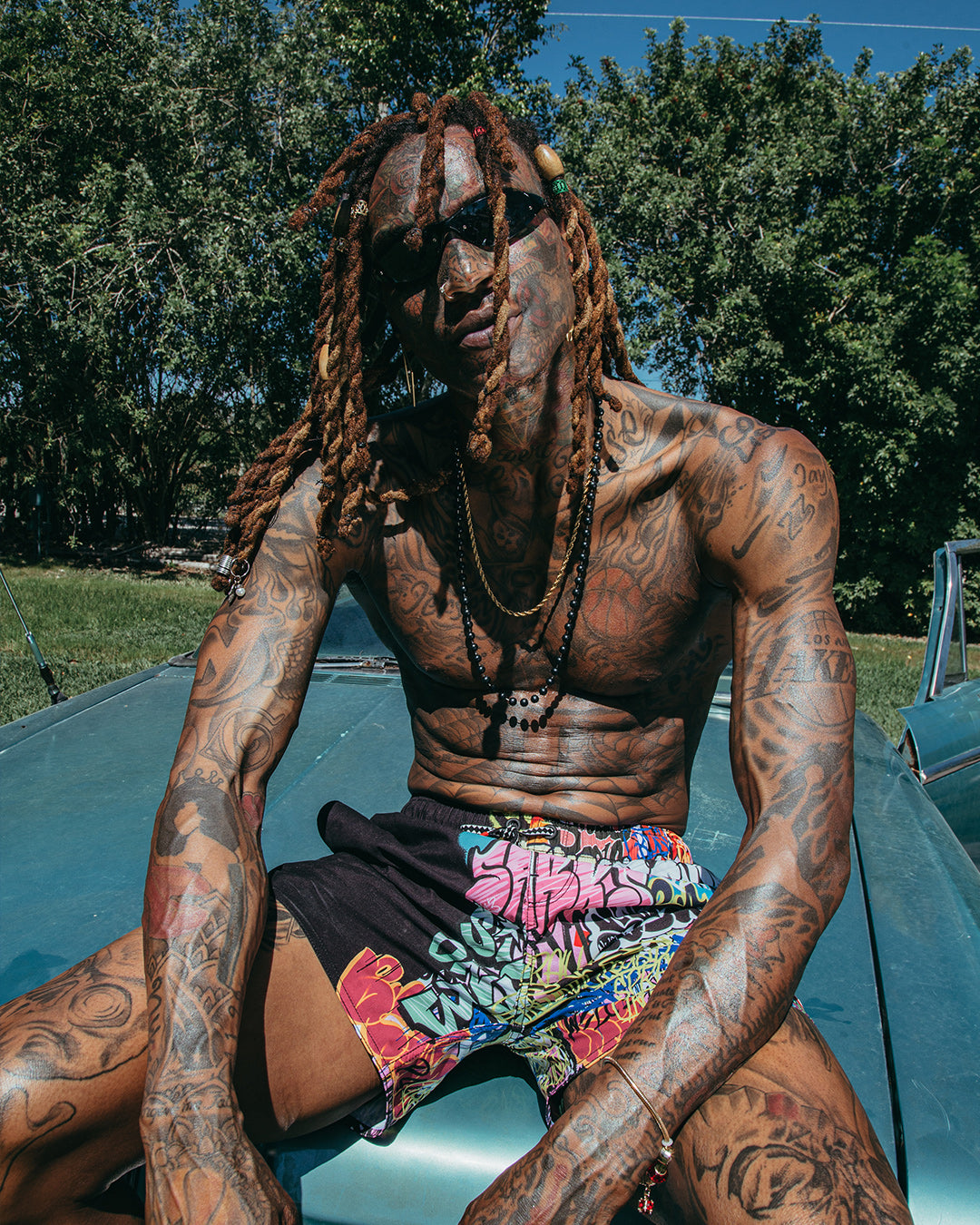 Limited Edition HALF GRAFF SHOTO SWIM TRUNKS