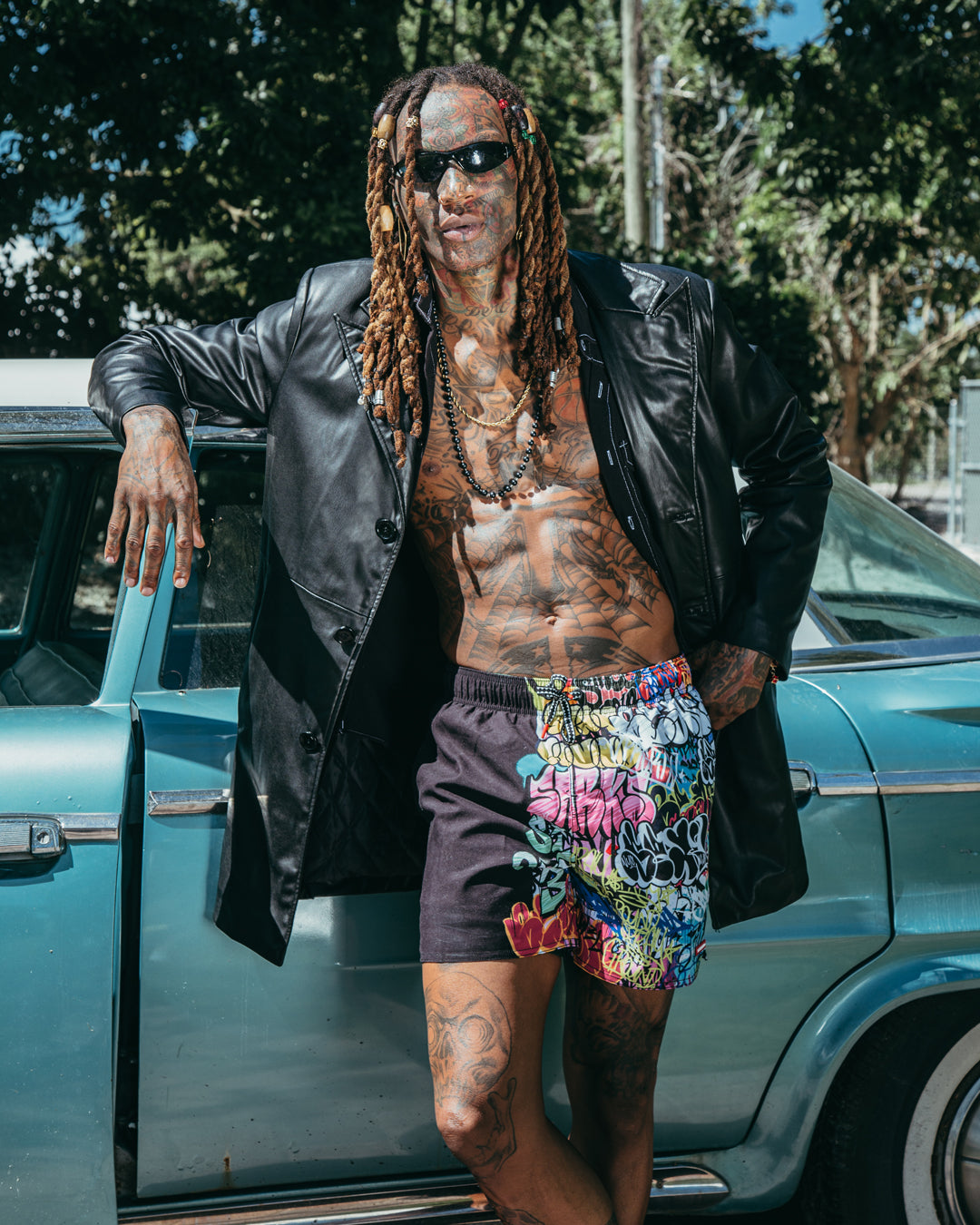 Limited Edition HALF GRAFF SHOTO SWIM TRUNKS