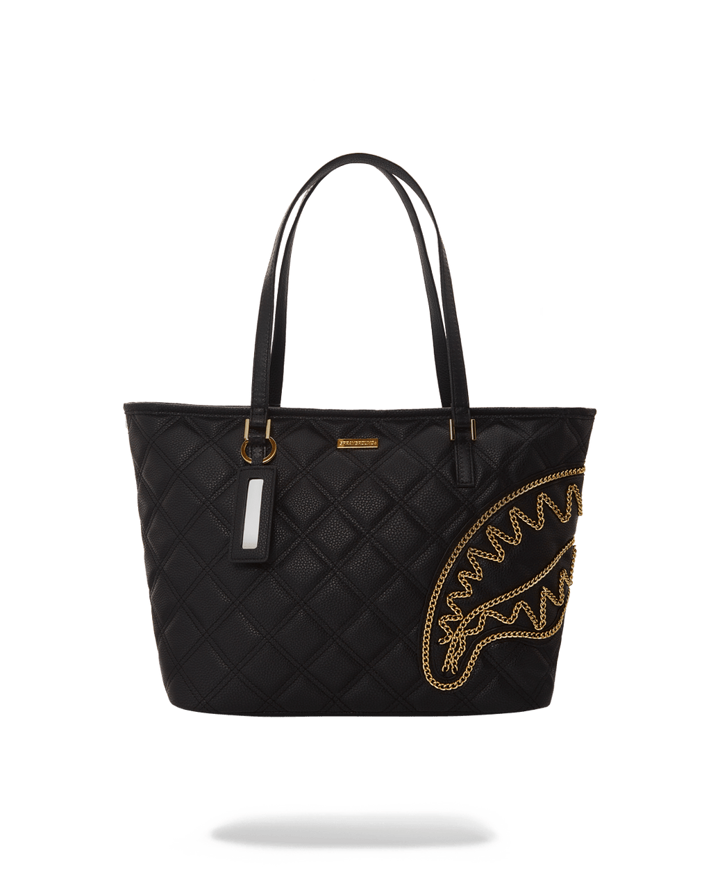 Limited Edition NOIR QUILT GOLD CHAIN SHARK TOTE