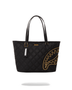 Limited Edition NOIR QUILT GOLD CHAIN SHARK TOTE