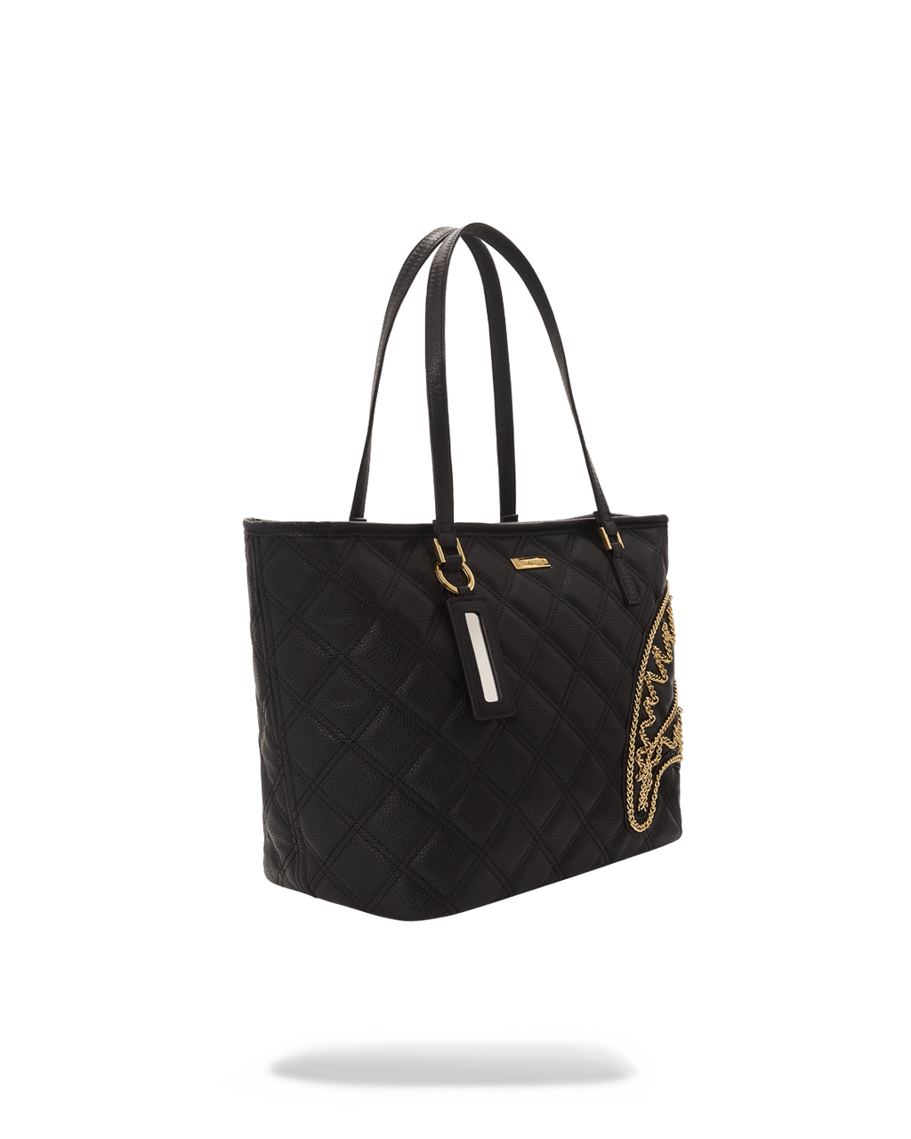 Limited Edition NOIR QUILT GOLD CHAIN SHARK TOTE