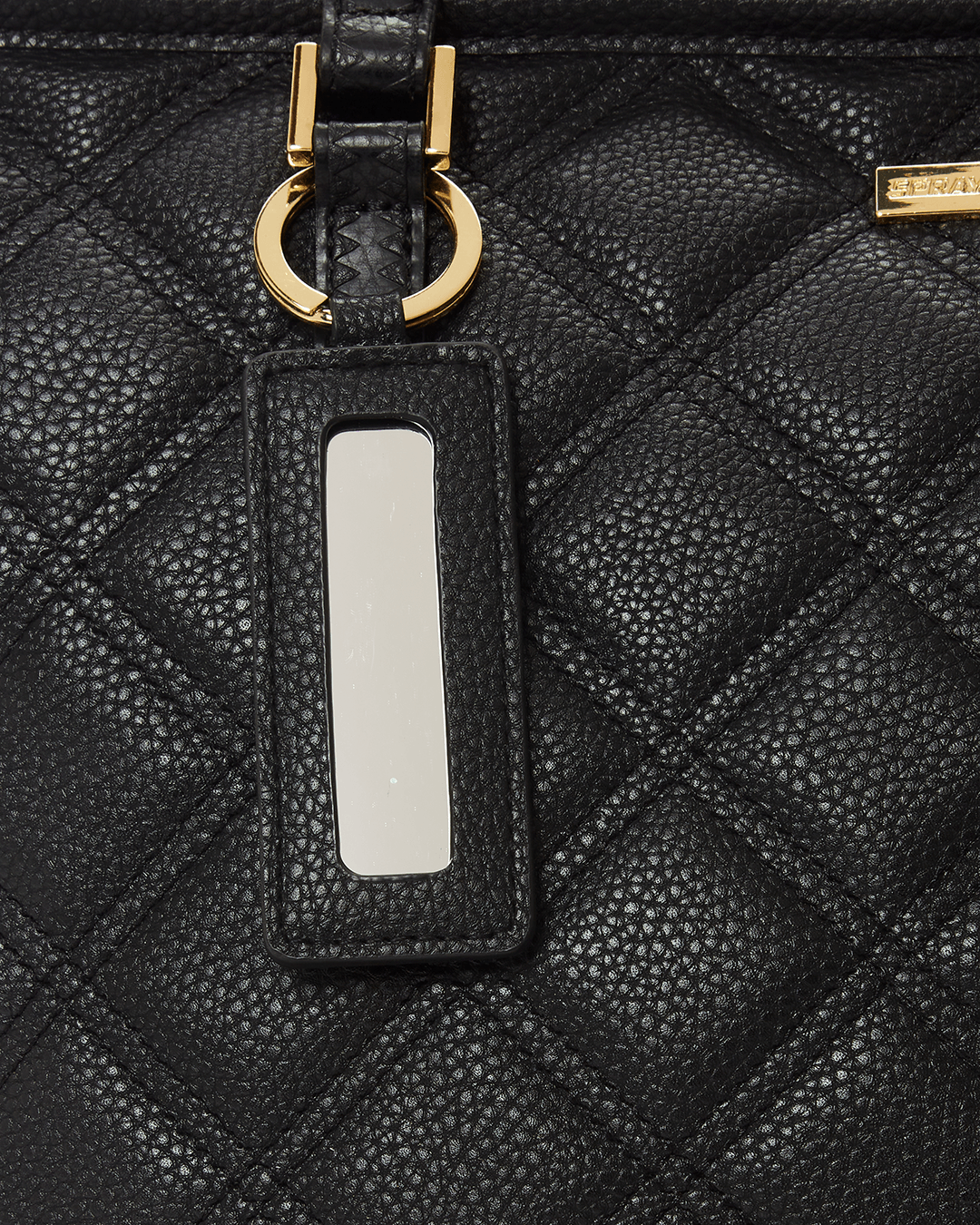 Limited Edition NOIR QUILT GOLD CHAIN SHARK TOTE