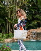 Limited Edition RIVIERA LE BLANC GOLD CHAIN SHARK TOTE