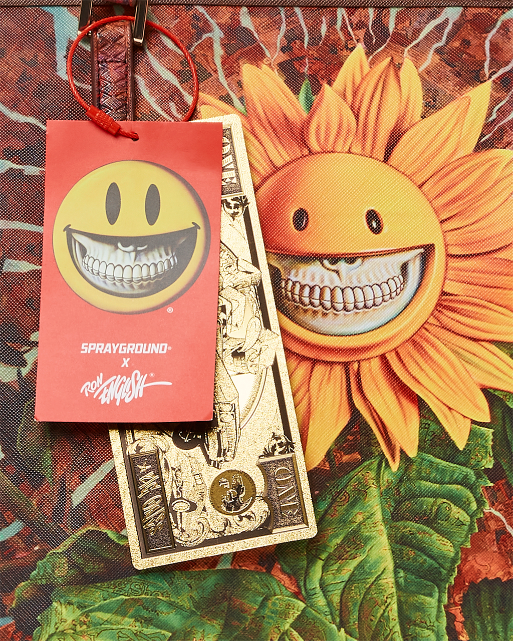 Limited Edition SUNFLOWER GRIN RON ENGLISH COLLAB TOTE
