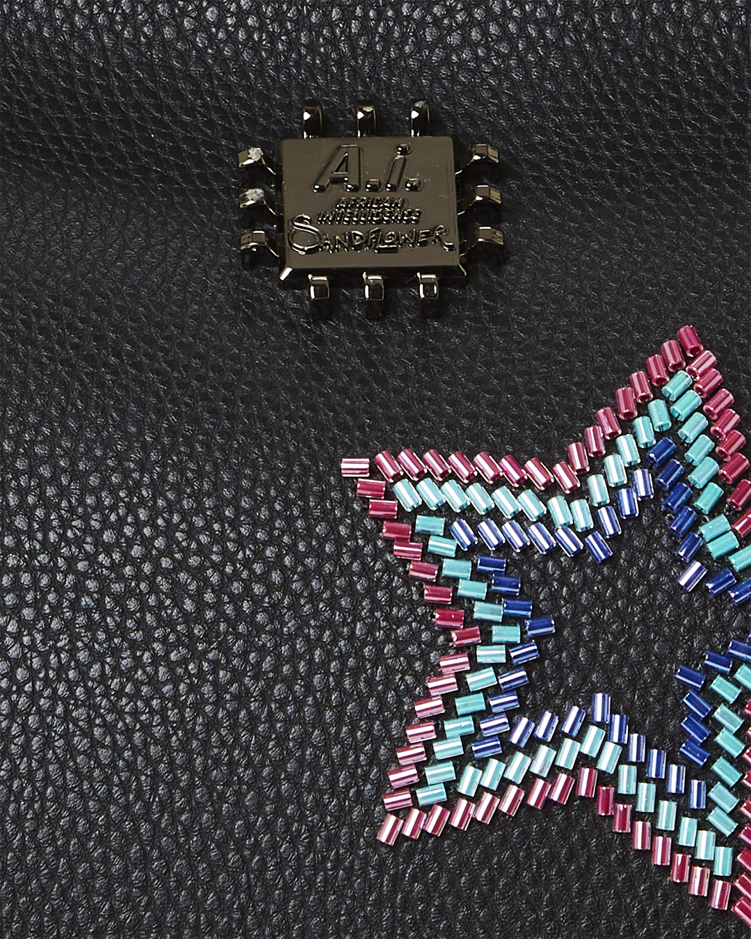 Limited Edition STAR RACER A.I.7 SANDFLOWER COLLAB BEADED TOTE