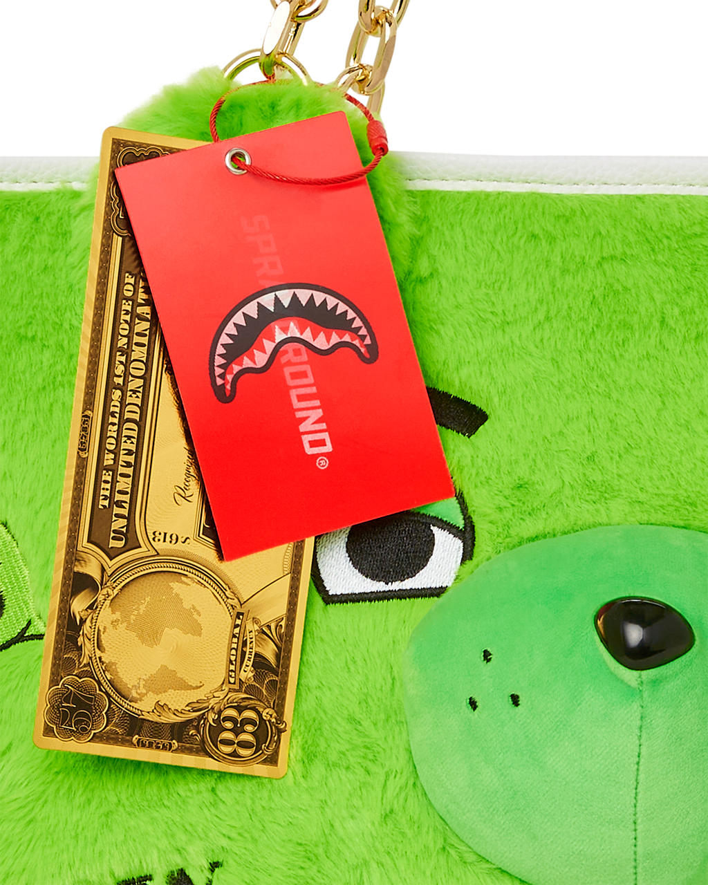 Limited Edition PLUSH MONEYBEAR TOTE GREEN