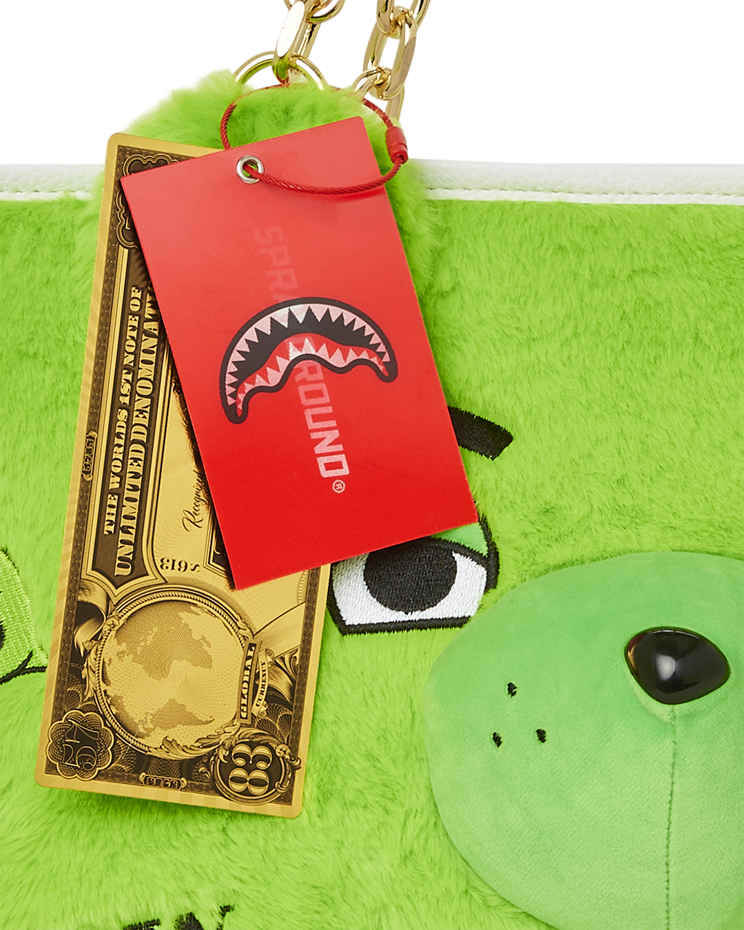 Limited Edition PLUSH MONEYBEAR TOTE GREEN