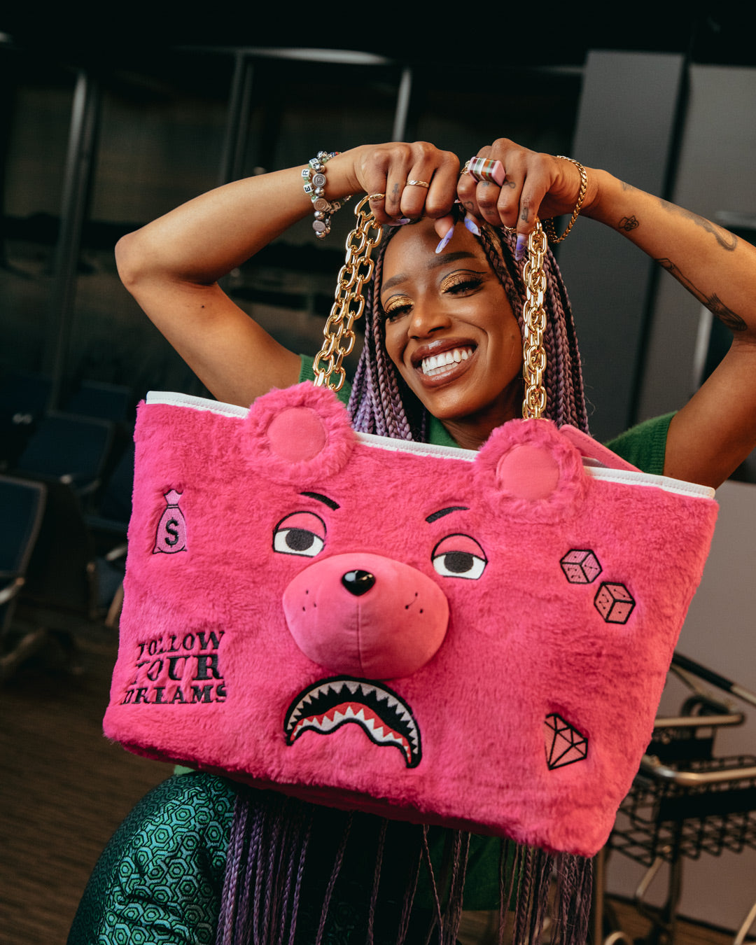 Limited Edition PLUSH MONEYBEAR TOTE PINK