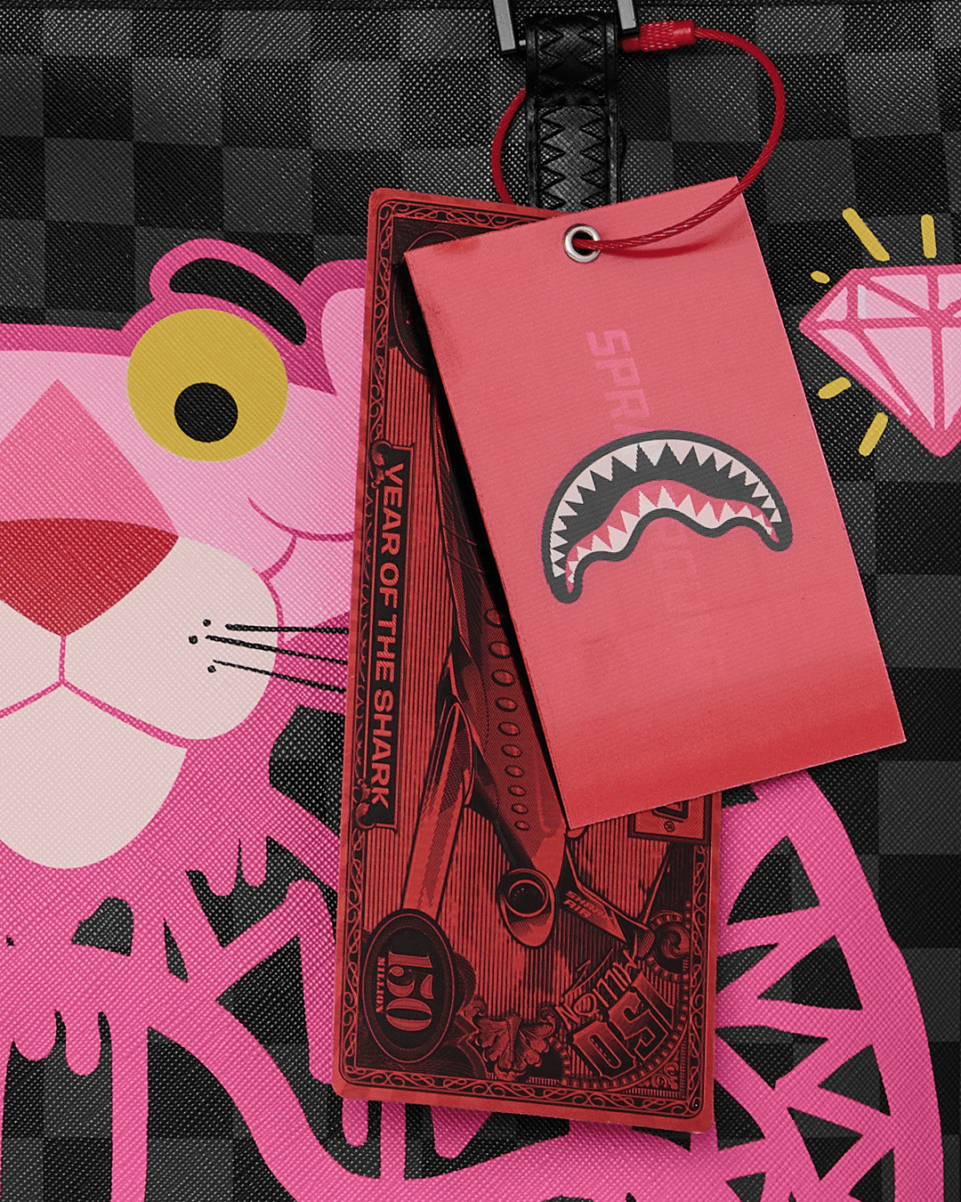 Limited Edition PINK PANTHER DIAMOND SHARK TOTE