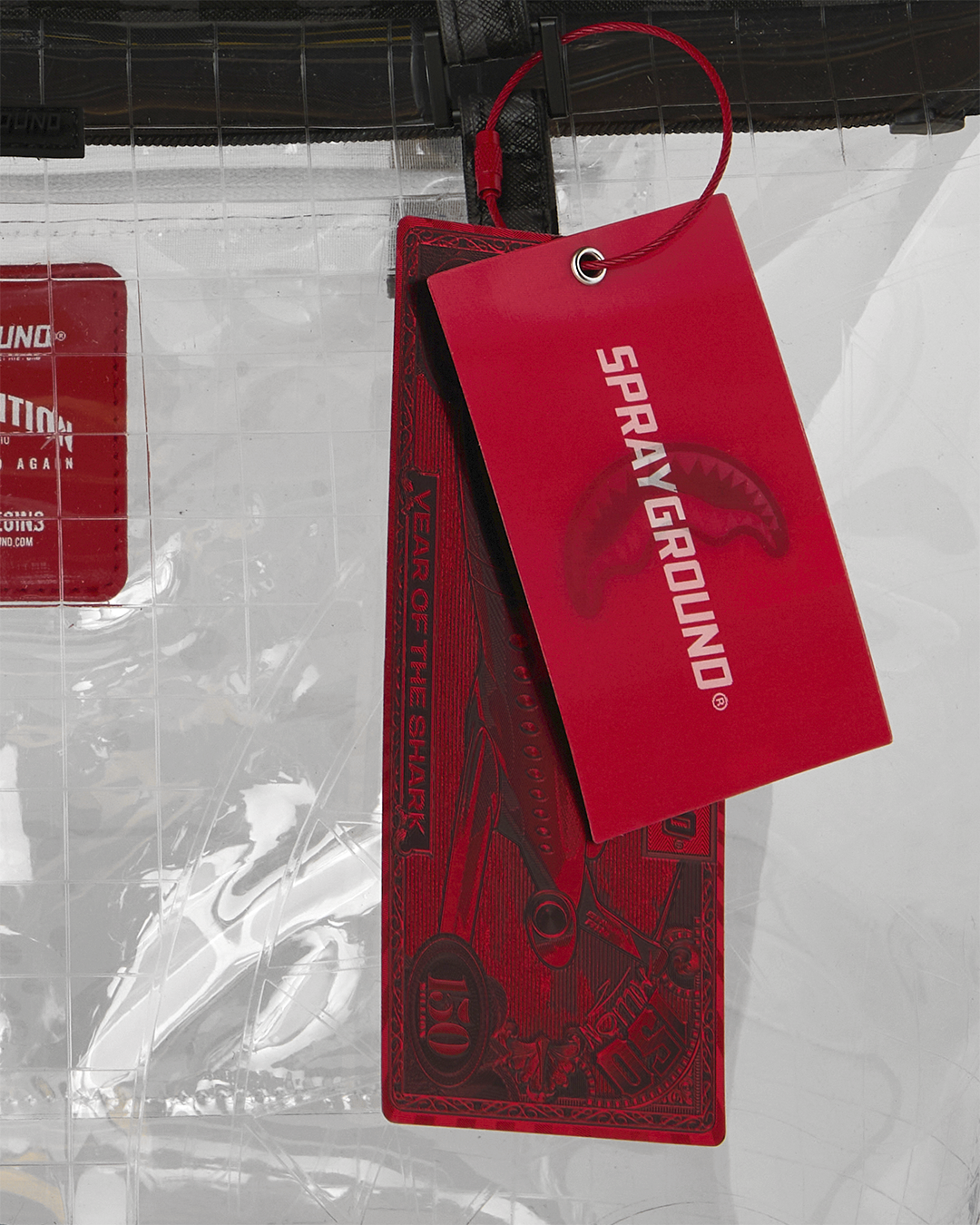 Limited Edition FULLY CLEAR SHARKS IN PARIS TOTE