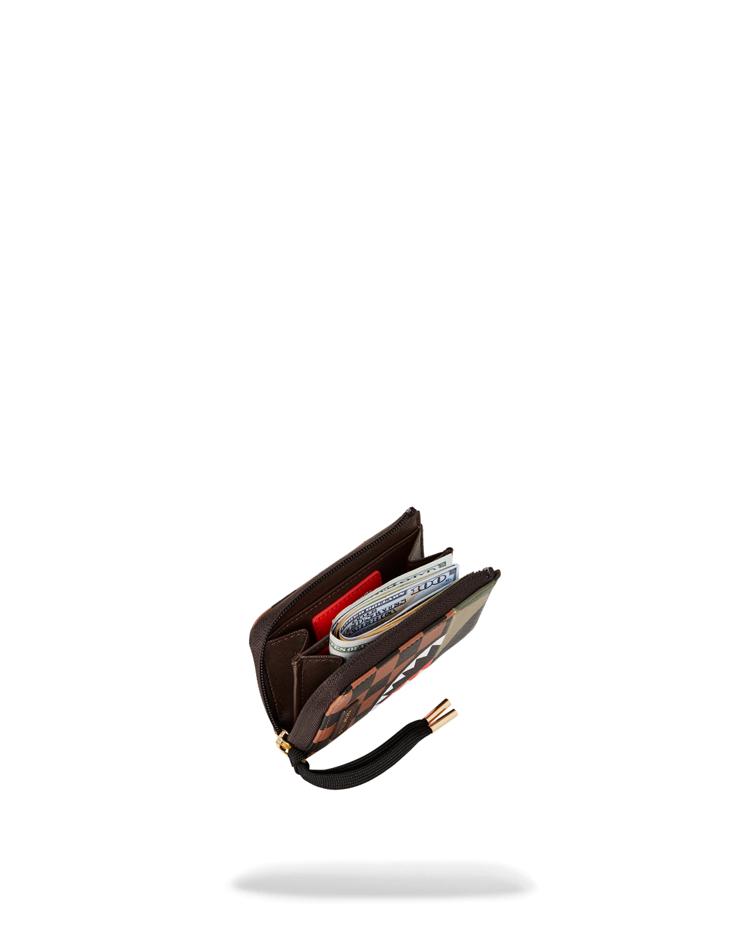 Limited Edition EXTERIOR GOLD ZIP POCKET SHARKS IN PARIS WALLET