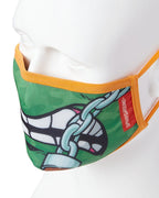 Limited Edition ADULT TMNT MICHELANGELO SHARK FORM FITTING FACE-COVERING
