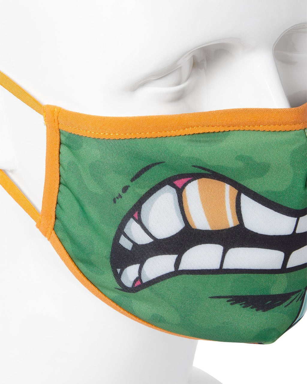 Limited Edition ADULT TMNT MICHELANGELO SHARK FORM FITTING FACE-COVERING
