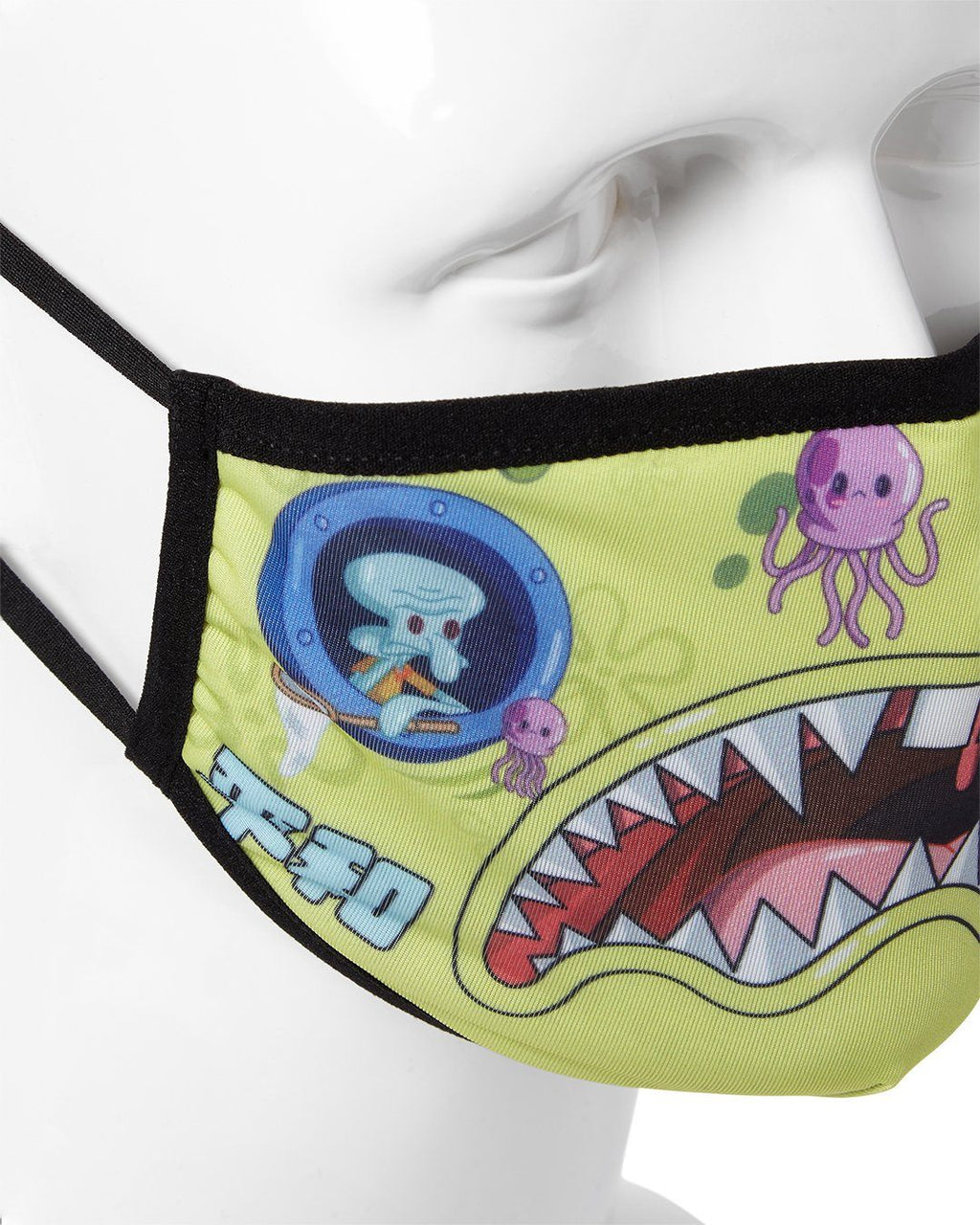 Limited Edition ADULT SPONGEBOB JAPAN SHARK FORM FITTING FACE-COVERING