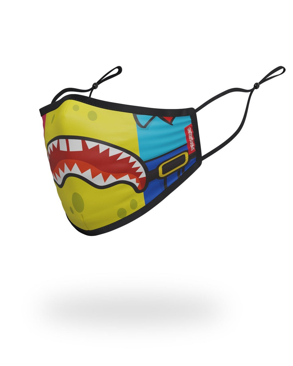 Limited Edition ADULT SPONGEBOB OG SHARK FORM FITTING FACE-COVERING