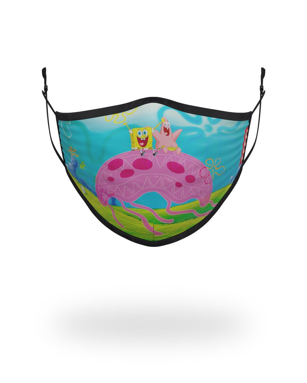 Limited Edition ADULT SPONGEBOB JELLY SHARK FORM FITTING FACE-COVERING