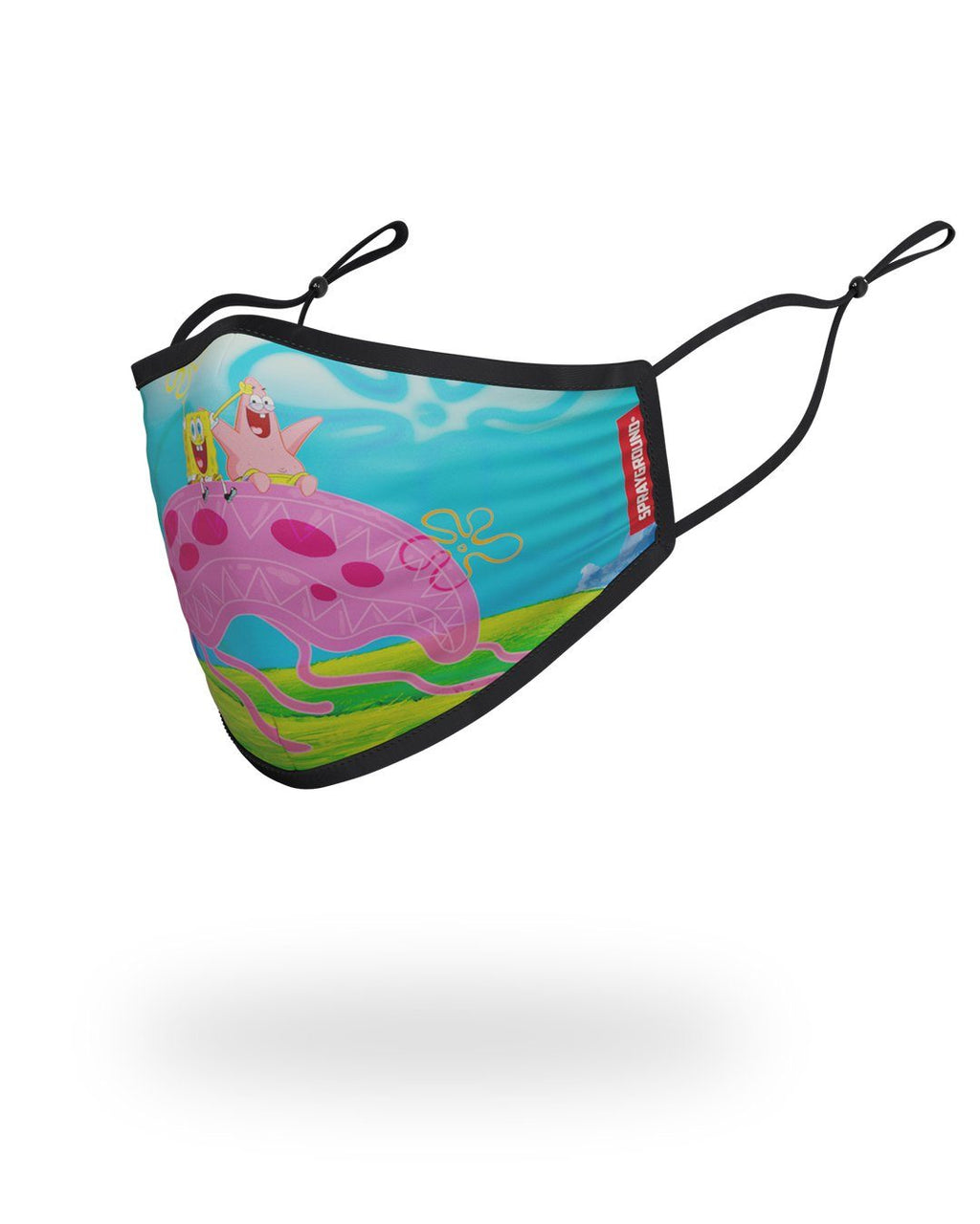 Limited Edition ADULT SPONGEBOB JELLY SHARK FORM FITTING FACE-COVERING