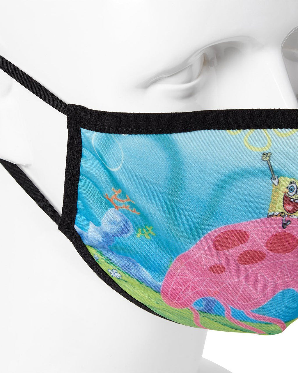 Limited Edition ADULT SPONGEBOB JELLY SHARK FORM FITTING FACE-COVERING