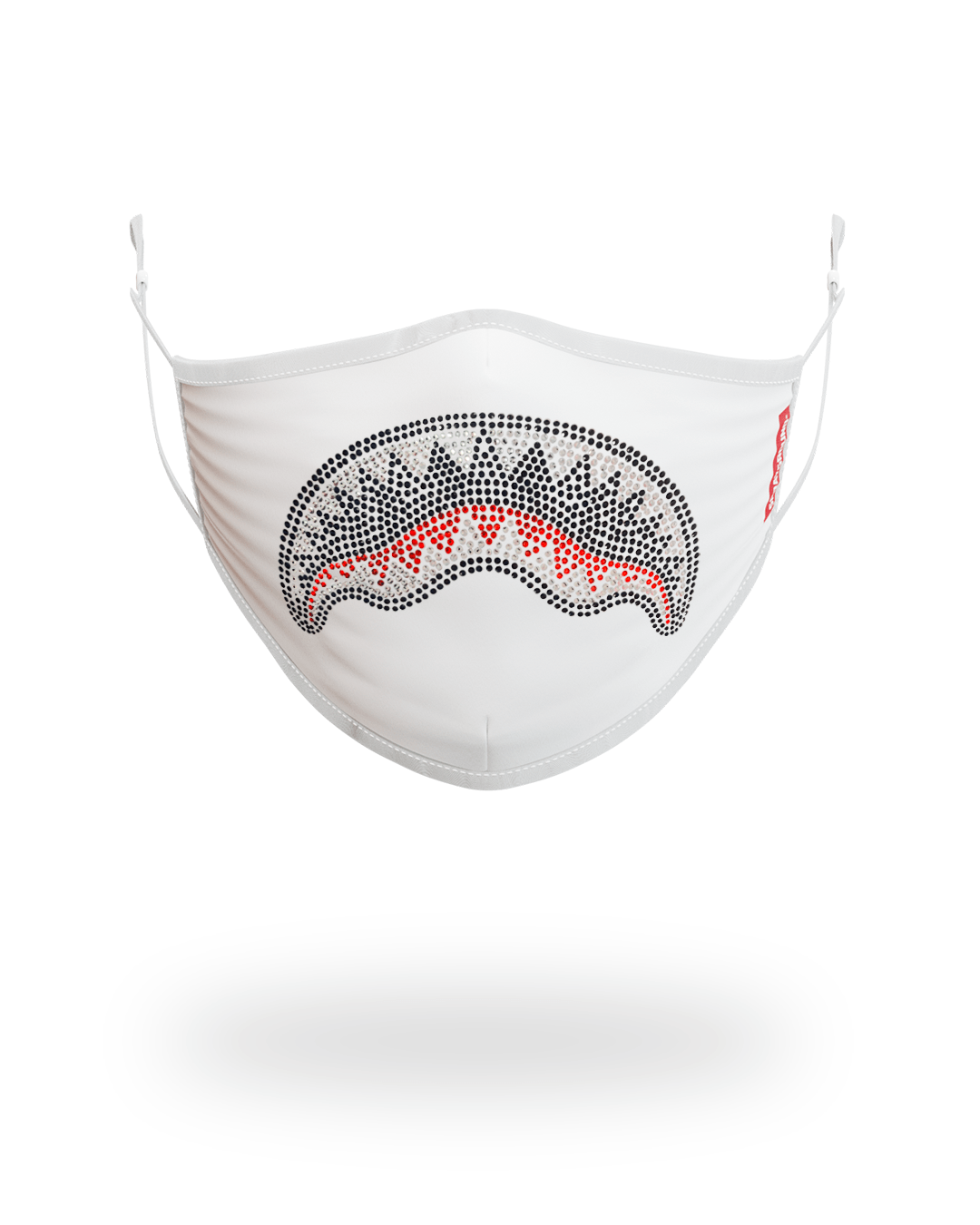 Limited Edition TRINITY DIAMOND SHARK WHT POLYESTER FACE MASK