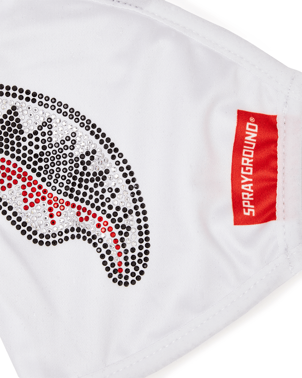 Limited Edition TRINITY DIAMOND SHARK WHT POLYESTER FACE MASK