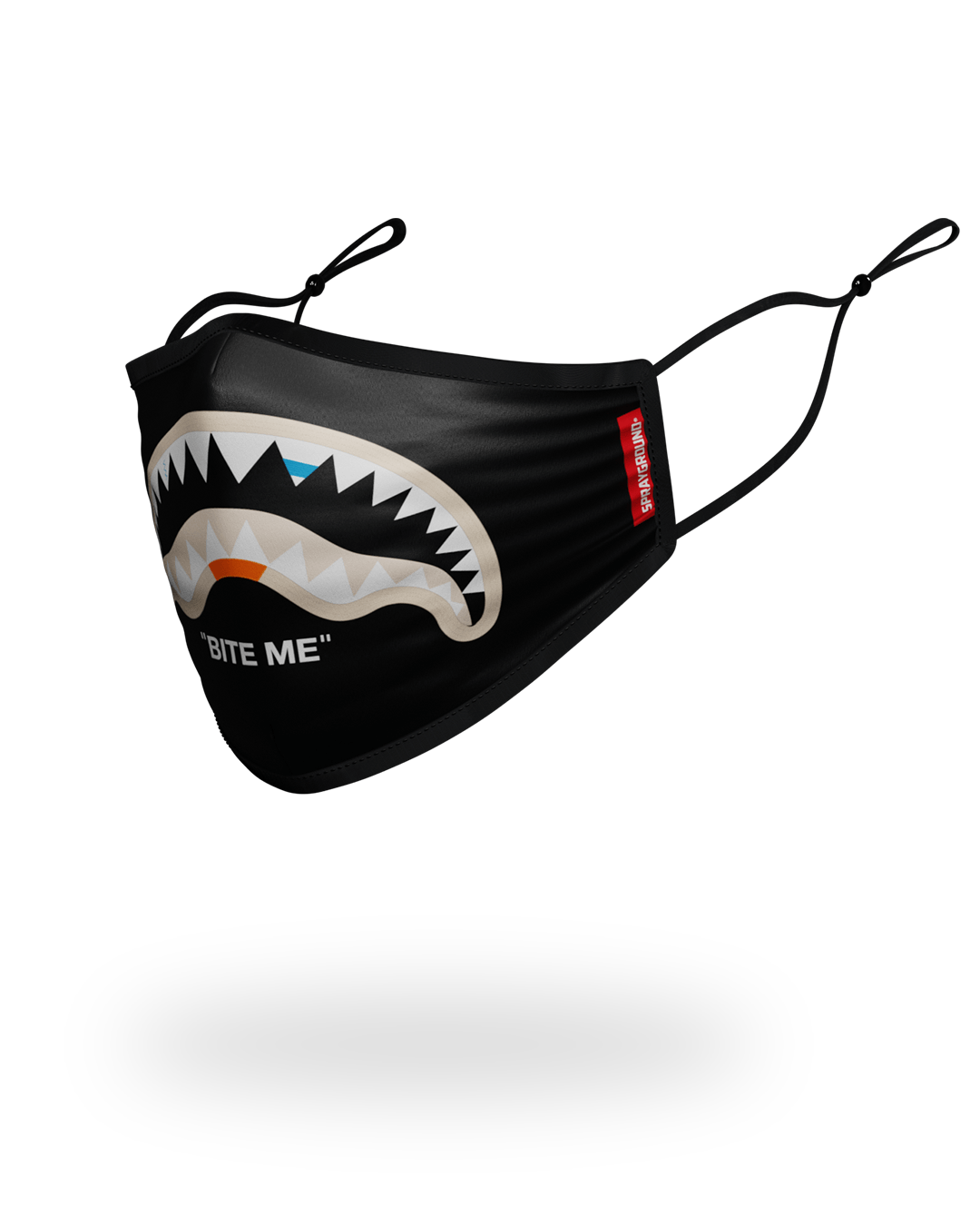 Limited Edition BITE ME SHARK BLK POLYESTER FACE MASK