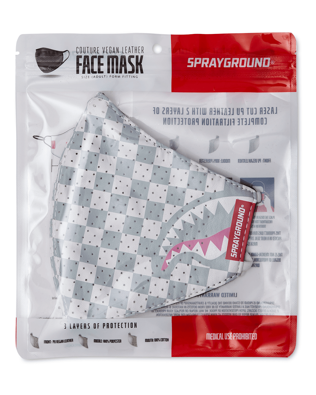 Limited Edition ROSE ALL DAY VEGAN LEATHER FACE MASK