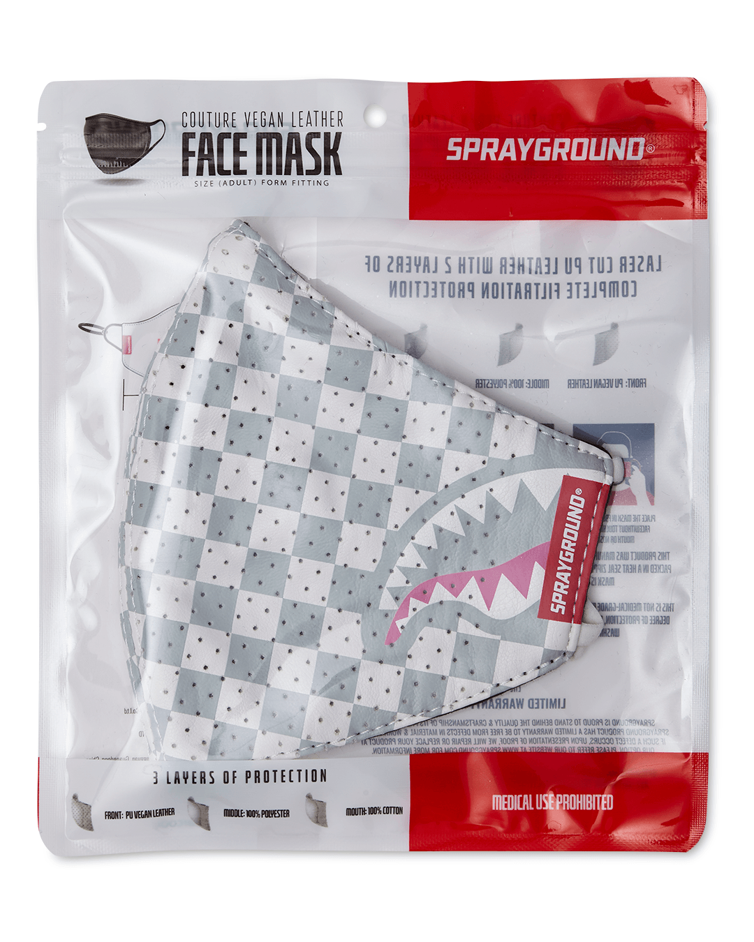 Limited Edition ROSE ALL DAY VEGAN LEATHER FACE MASK