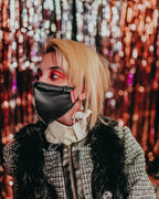 Limited Edition DAMAGE CONTROL STASH POCKET VEGAN LEATHER FACE MASK