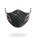 Limited Edition SHARKS IN PARIS GRAY VEGAN LEATHER FACE MASK