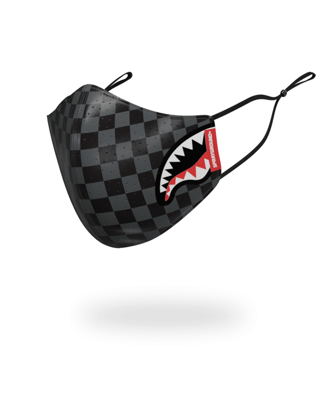 Limited Edition SHARKS IN PARIS GRAY VEGAN LEATHER FACE MASK