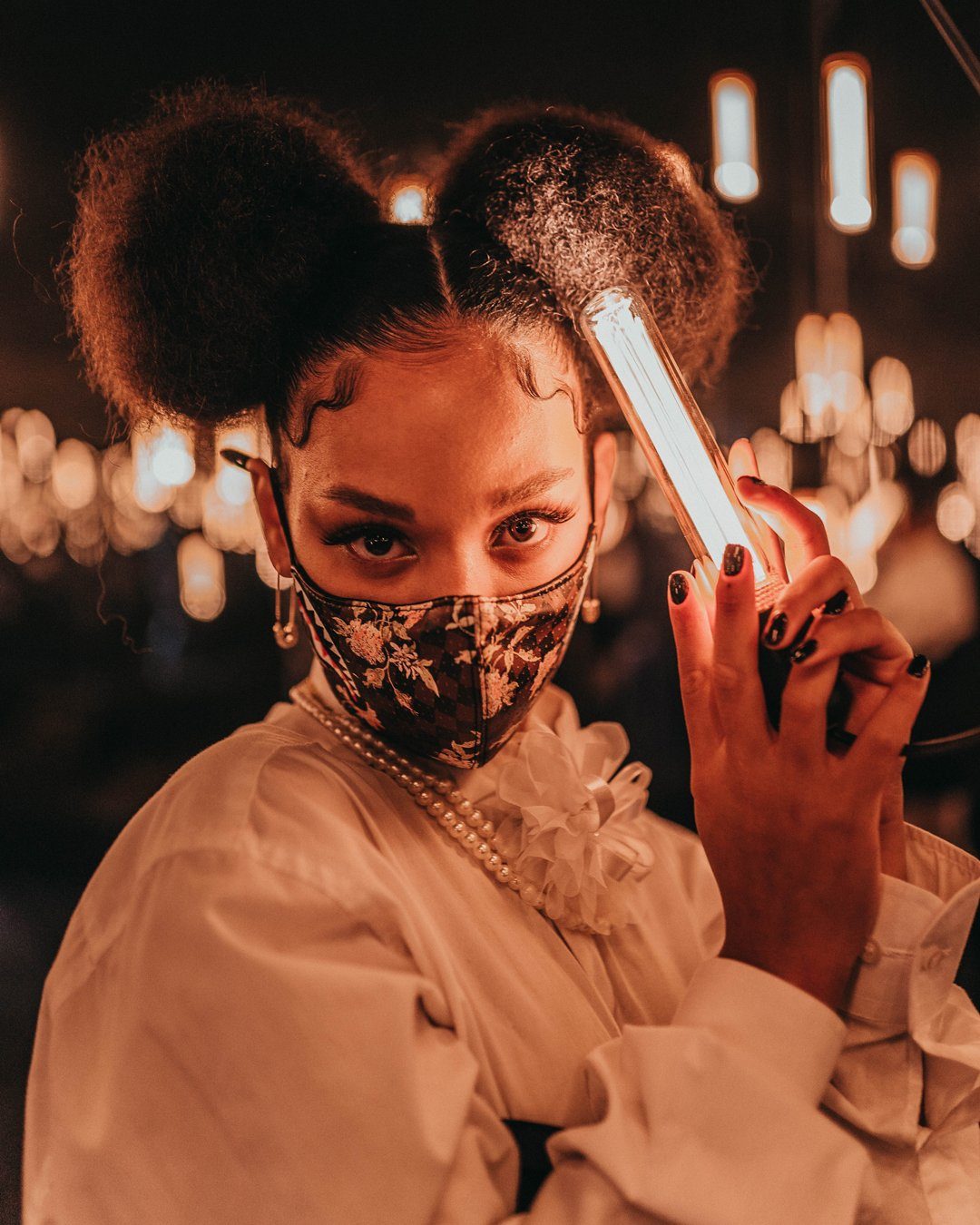 Limited Edition SHARKFLOWER VEGAN LEATHER FACE MASK