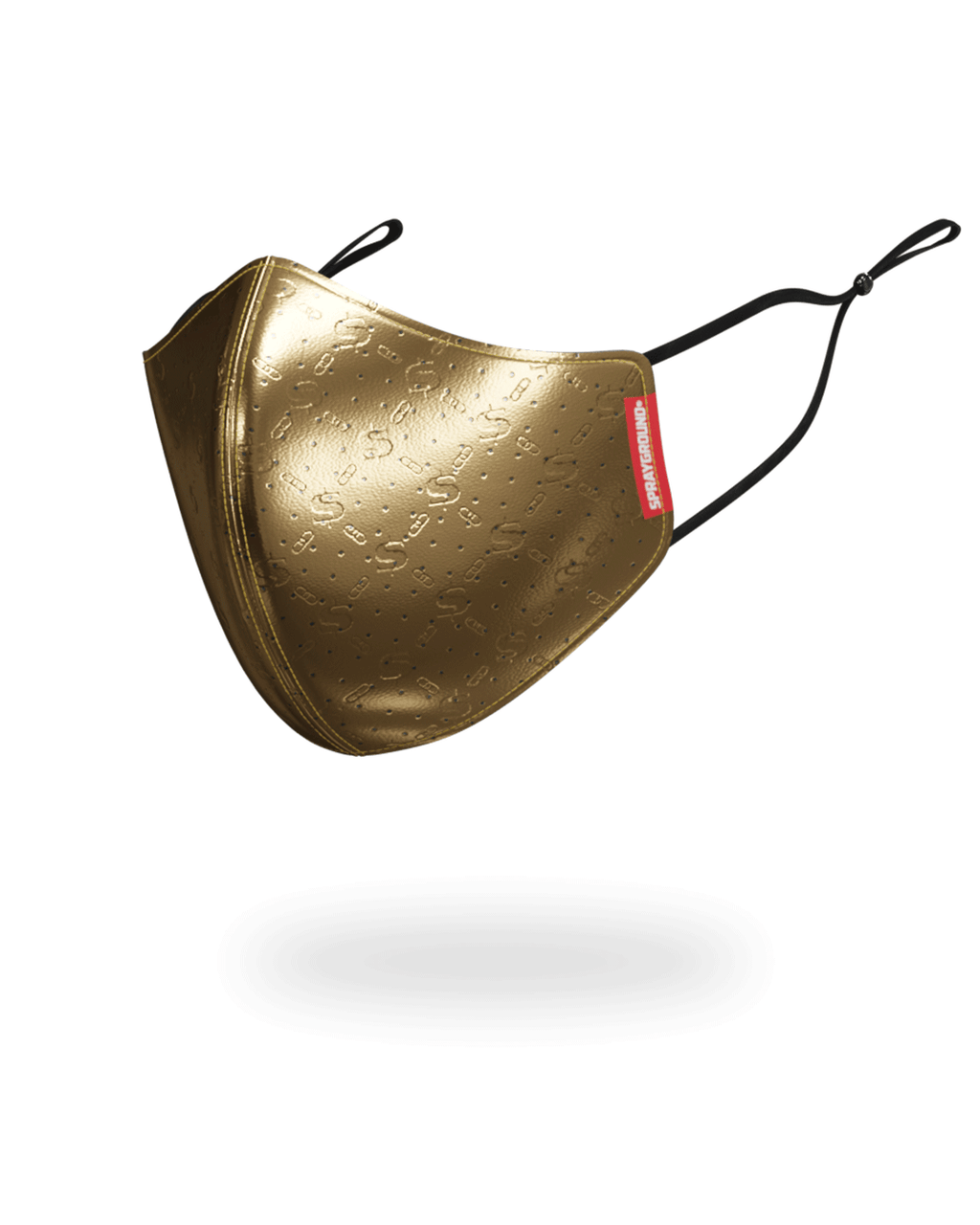 Limited Edition GOLD MONEY PATTERN VEGAN LEATHER FACE MASK